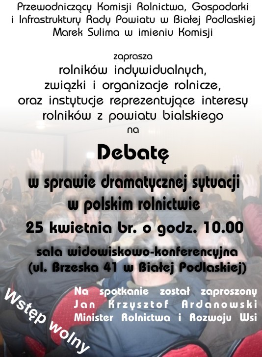 debata plakat